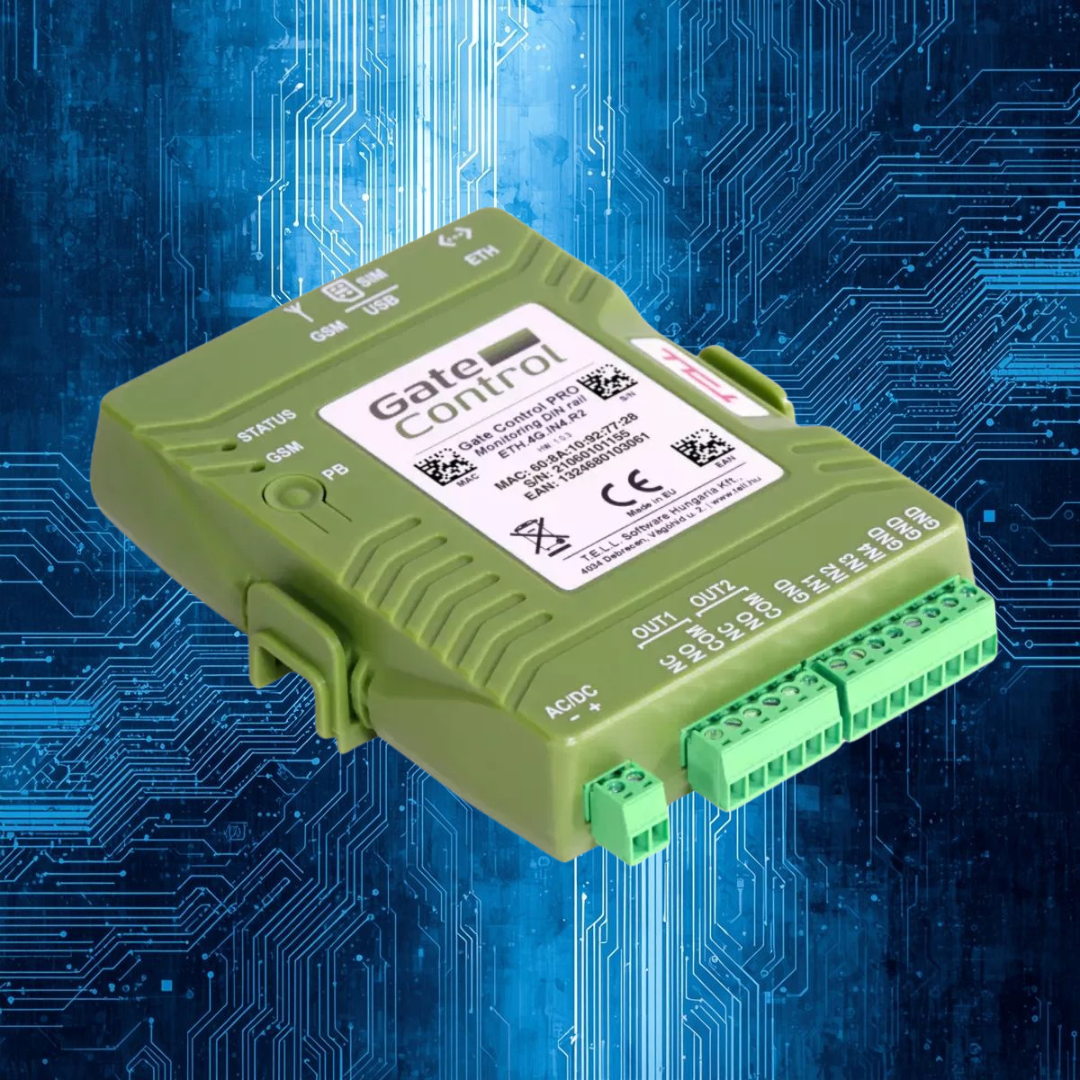 Gate Control PRO 1000 DIN Monitoring – DIN RAIL- 4G.IN4.R2 – 4G Puomien / Ovien ohjaus - Image 4