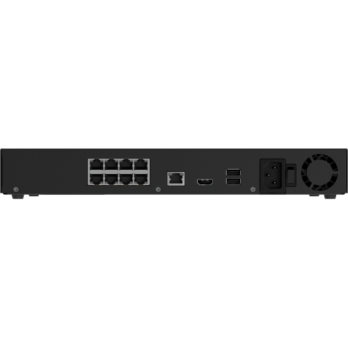 Ajax NVR H2D8PAC 8-kanavainen PoE-tallennin, musta - Image 2